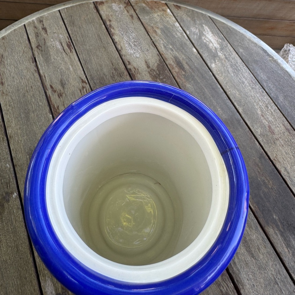 Jonathan Adler Ceramic Canisters ( 6" Dia, 14.5" H ) No. 1 of 2 - Picture 8 of 9